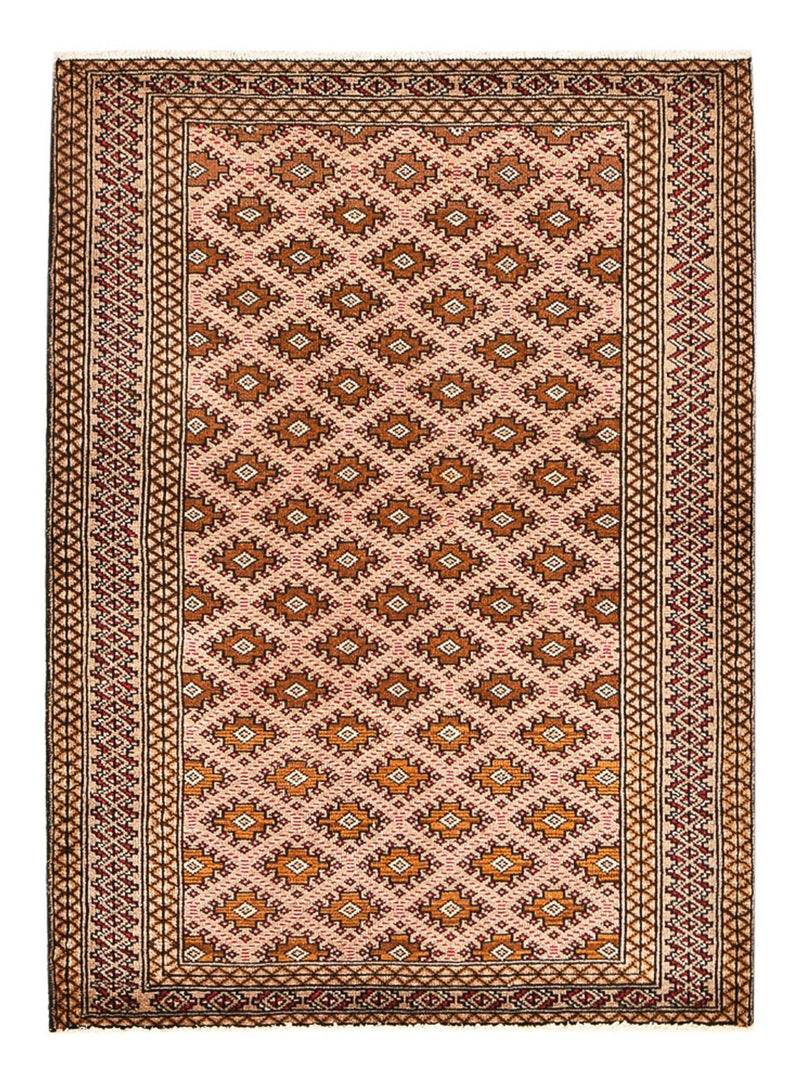 Turkaman Teppich - 132 x 97 cm - hellrot