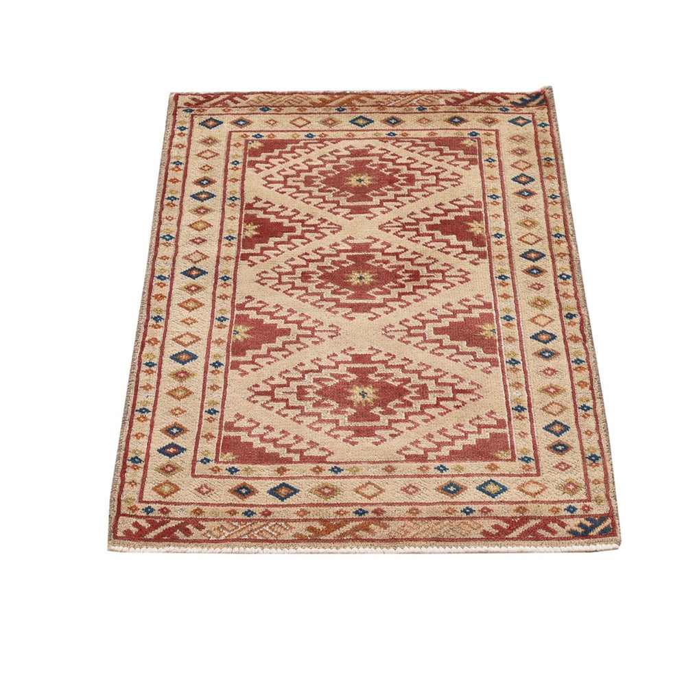 Turkaman Teppich - 89 x 62 cm - mehrfarbig