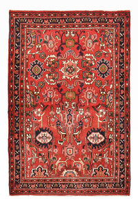 Tapis persan - Nomadic - 162 x 108 cm - rouge