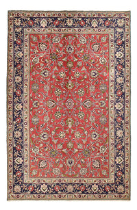 Tapis persan - Tabriz - 296 x 193 cm - rouge
