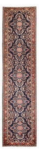 Läufer Perser - Nomadic - 435 x 102 cm - dunkelblau