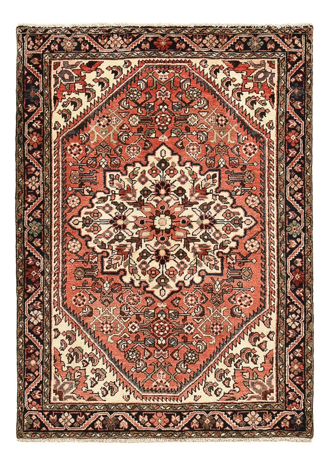 Perserteppich - Nomadic - 147 x 104 cm - hellrot