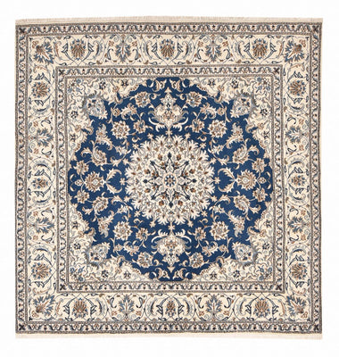 Perserteppich - Nain quadratisch  - 202 x 195 cm - blau
