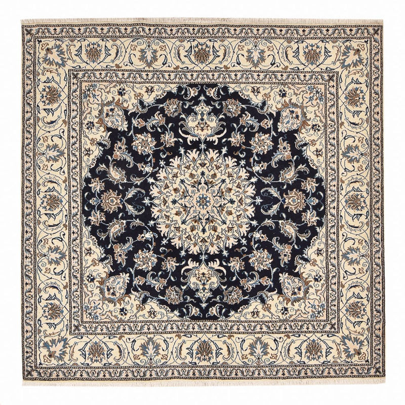 Perserteppich - Nain quadratisch  - 195 x 193 cm - dunkelblau