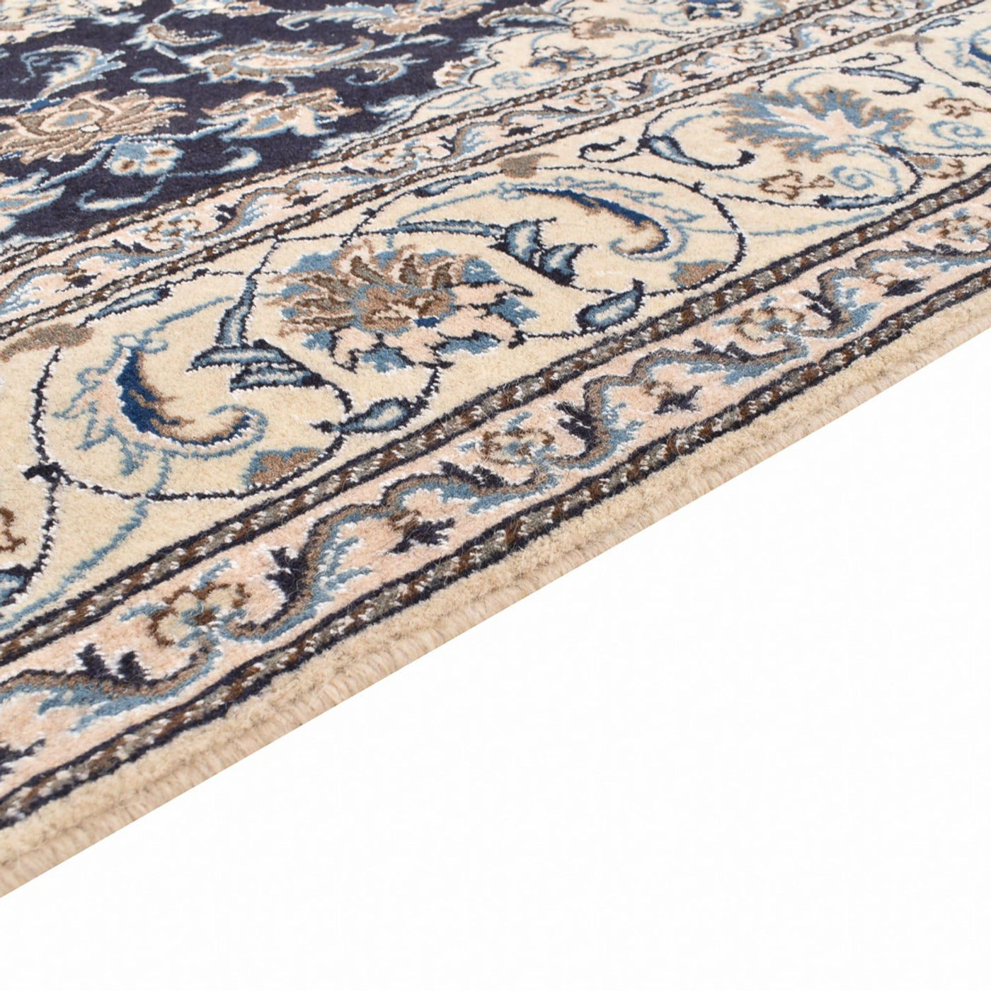 Perserteppich - Nain quadratisch  - 195 x 193 cm - dunkelblau