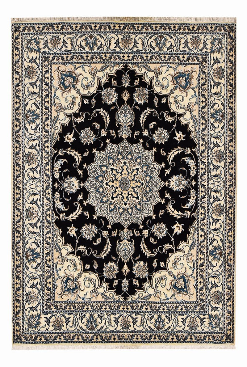 Perserteppich - Nain - 210 x 149 cm - dunkelblau