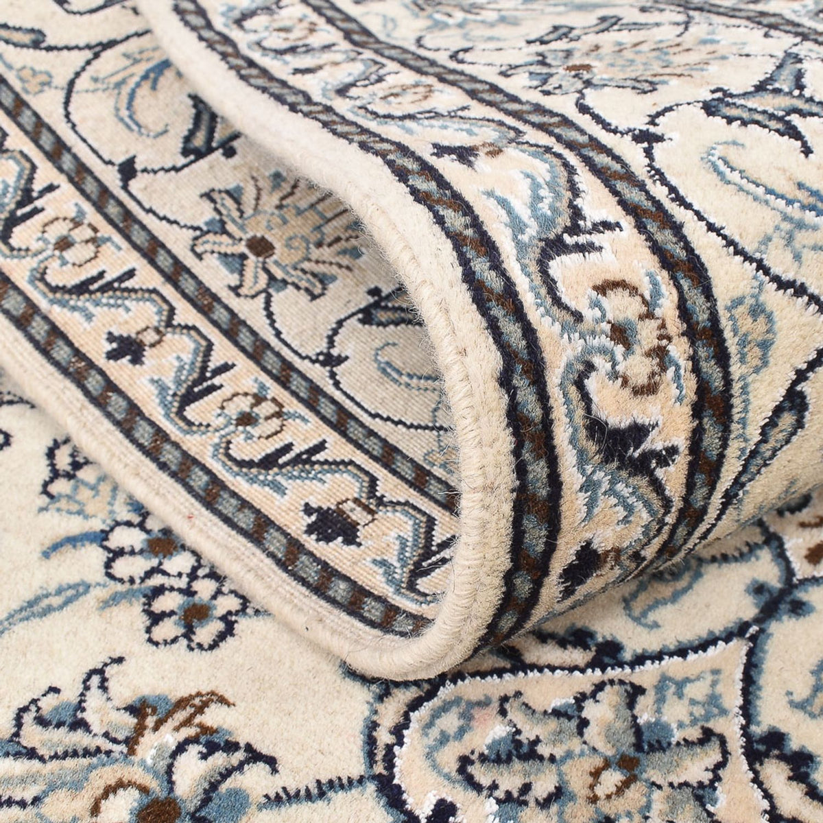 Perserteppich - Nain - 202 x 150 cm - hellbeige