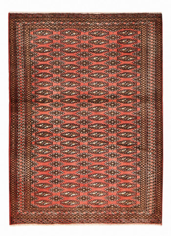 Turkaman Teppich - 131 x 100 cm - hellrot
