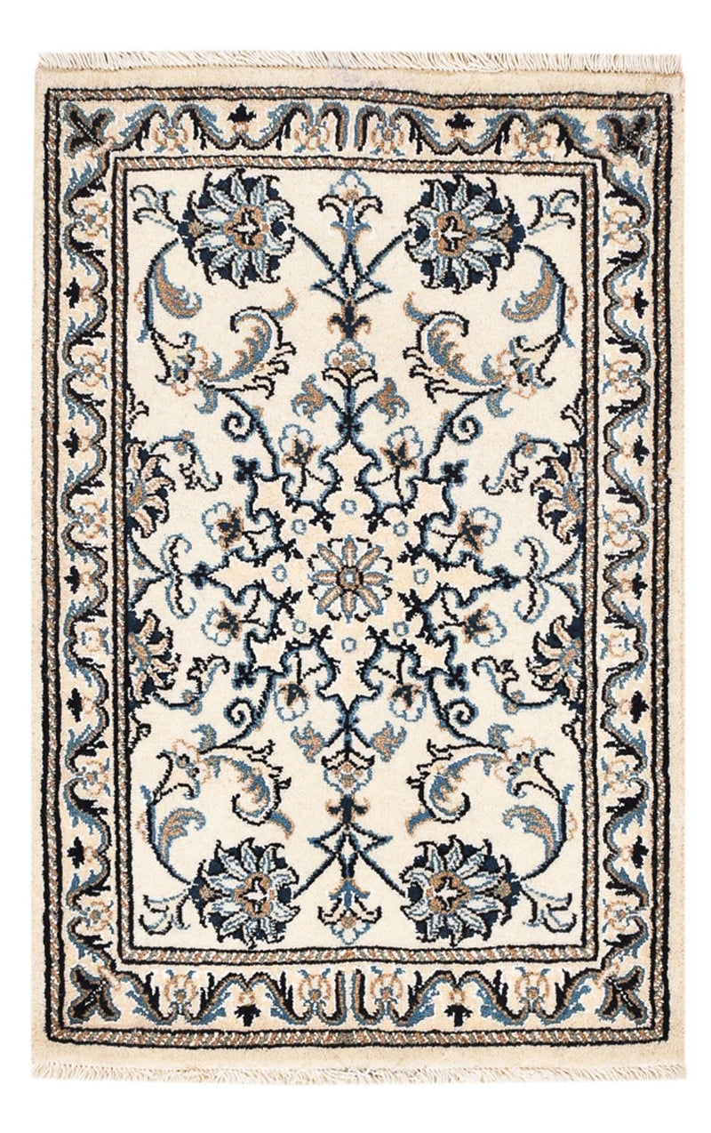 Perserteppich - Nain - 90 x 60 cm - weiß
