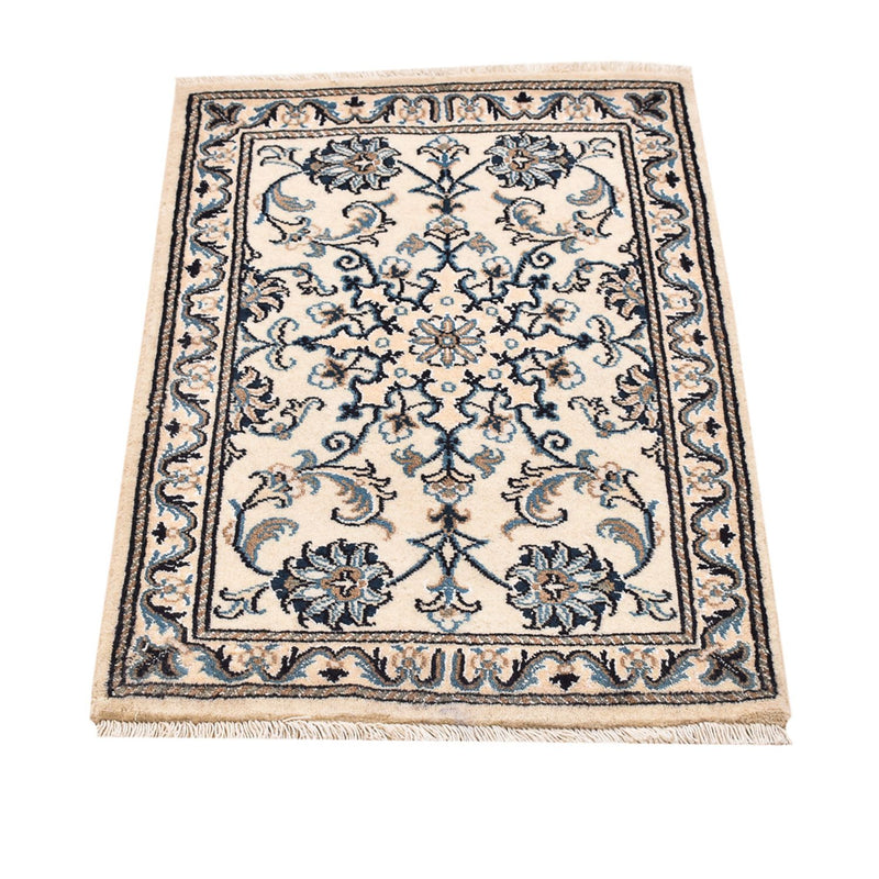 Perserteppich - Nain - 90 x 60 cm - weiß
