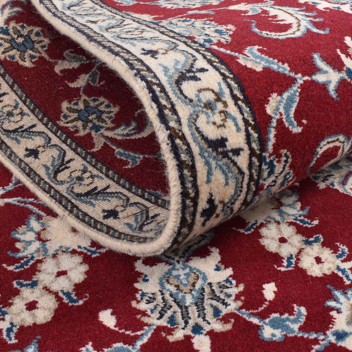 Läufer Perser - Nain - 385 x 78 cm - dunkelrot