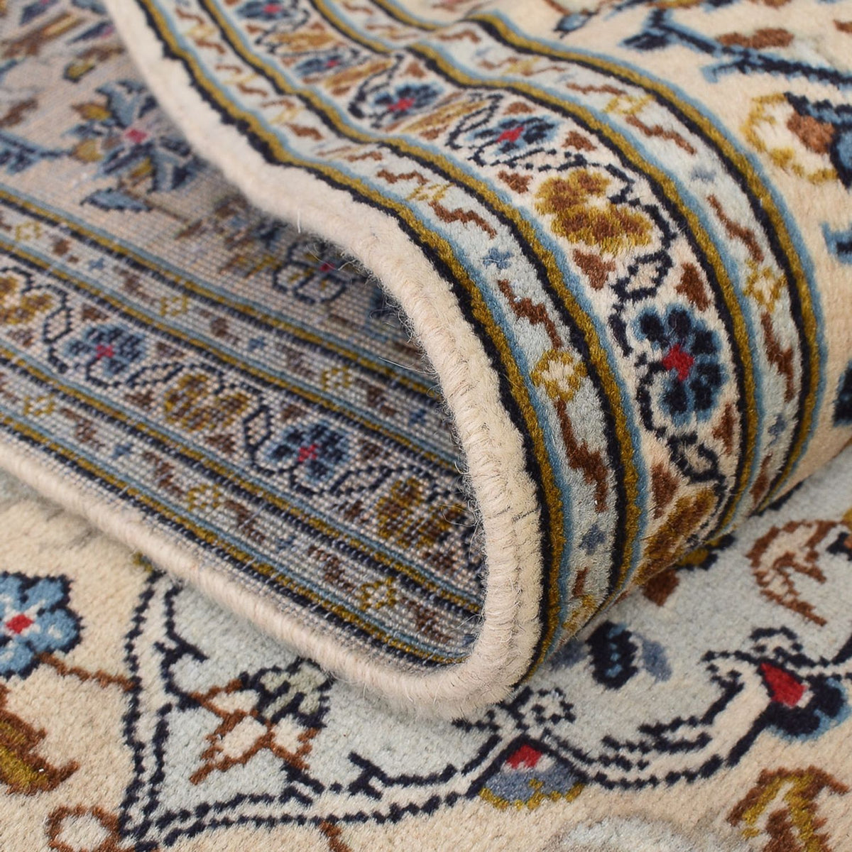 Perserteppich - Keshan - 299 x 203 cm - dunkelbeige