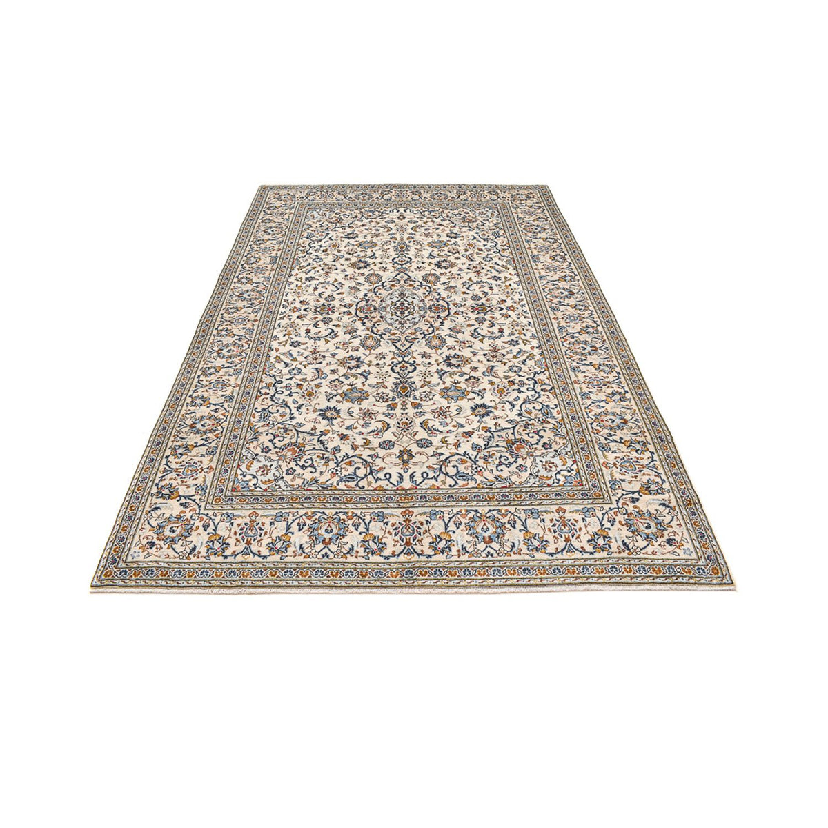 Perserteppich - Keshan - 299 x 203 cm - dunkelbeige