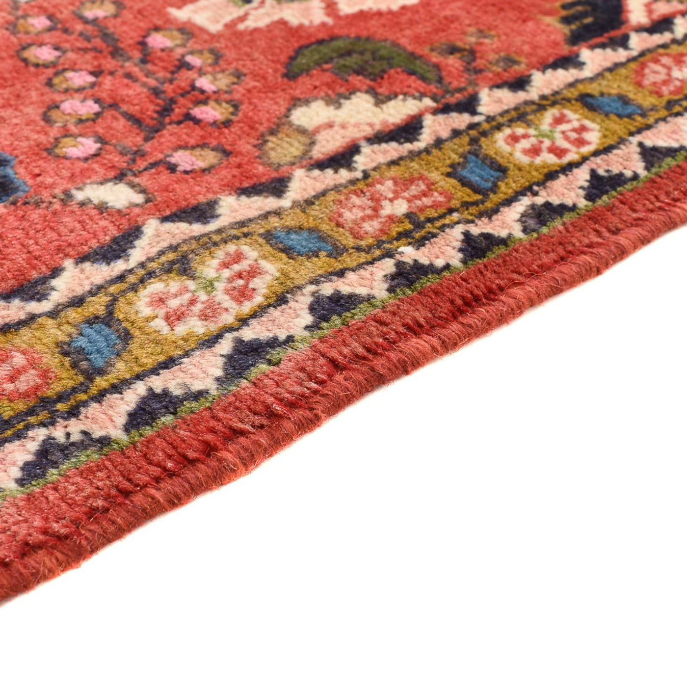 Tapis persan - Nomadic - 132 x 75 cm - rouge clair