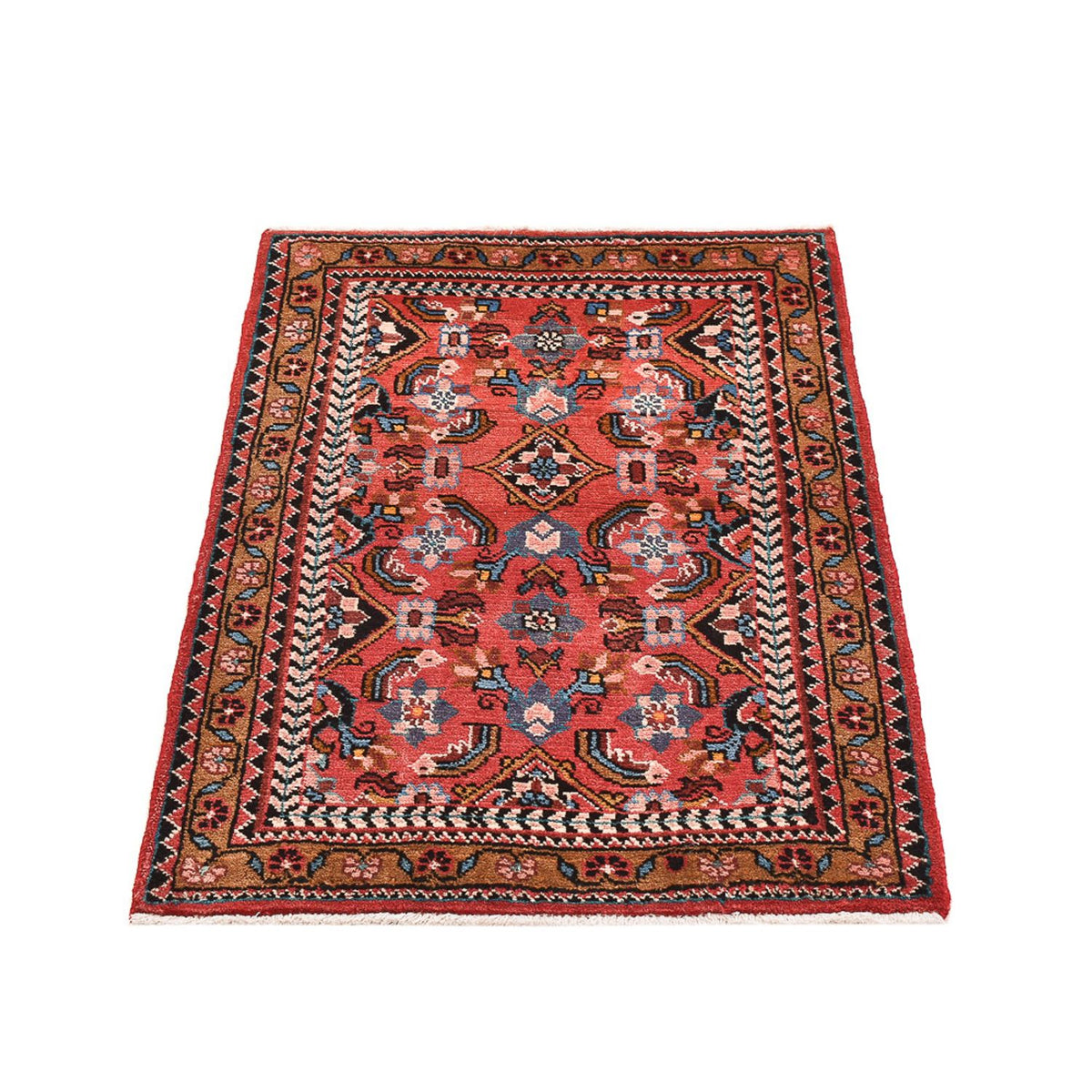 Perserteppich - Nomadic - 107 x 70 cm - hellrot