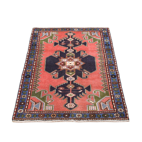 Perserteppich - Nomadic - 123 x 76 cm - hellrot