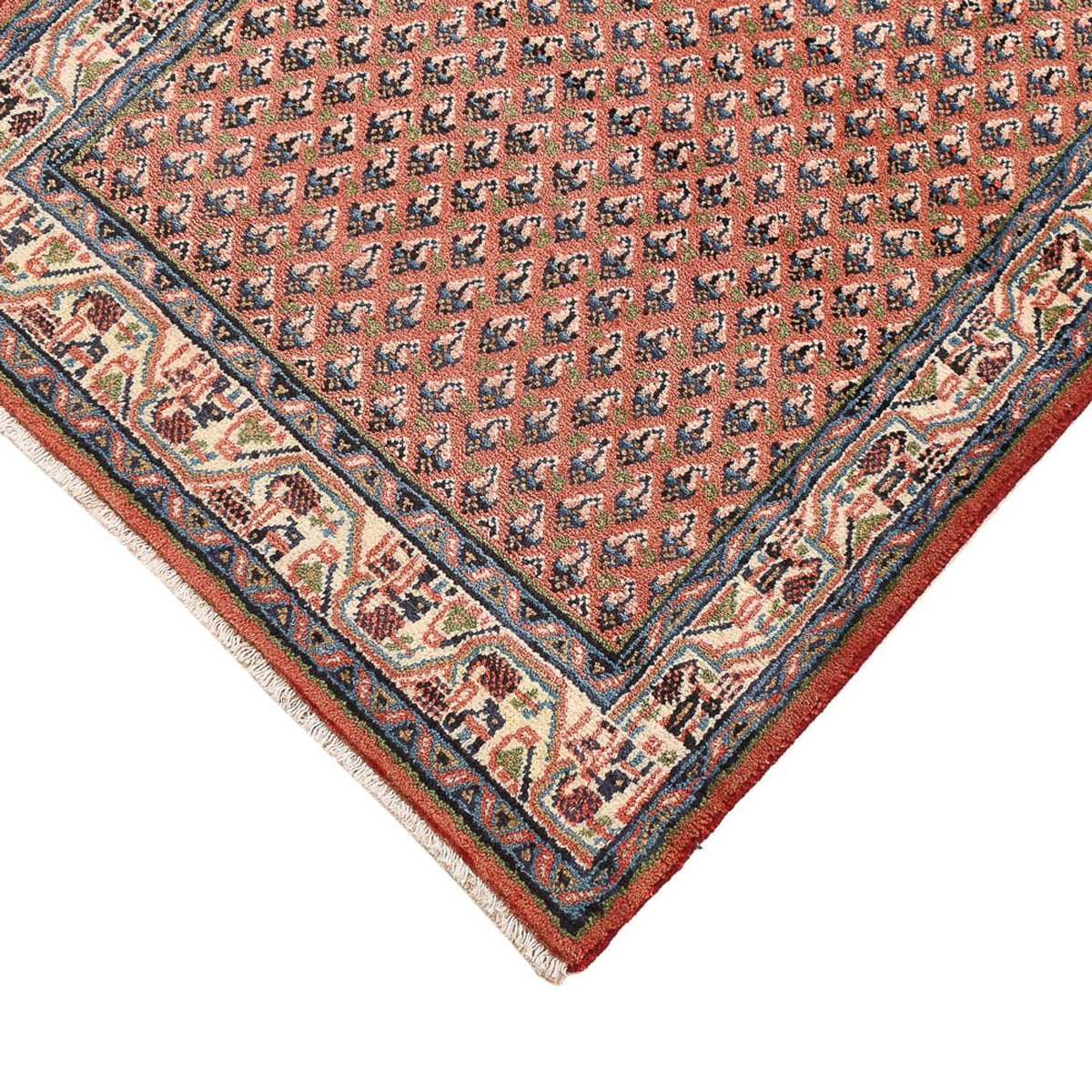 Perserteppich - Mir - 139 x 68 cm - dunkelrot