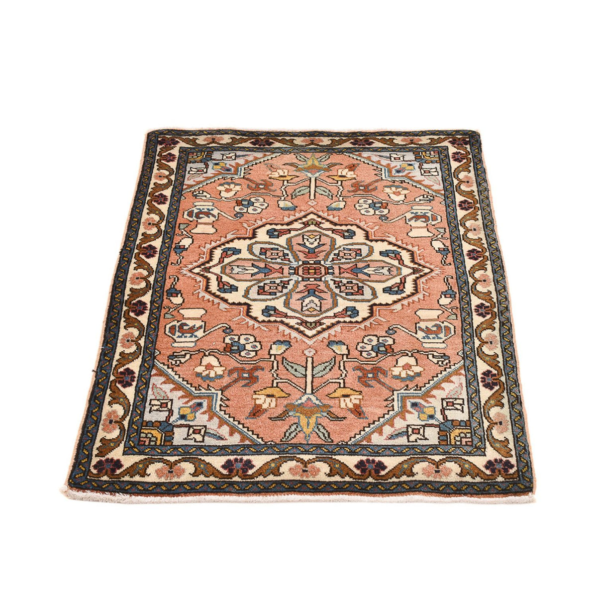 Perserteppich - Nomadic - 95 x 68 cm - hellrot