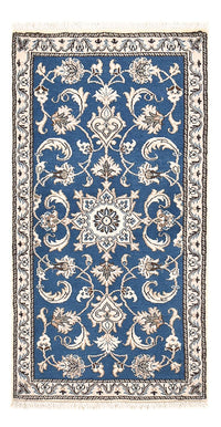 Tapis persan - Nain - 136 x 70 cm - bleu