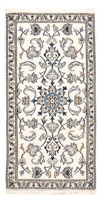 Tapis persan - Nain - 141 x 69 cm - gris clair