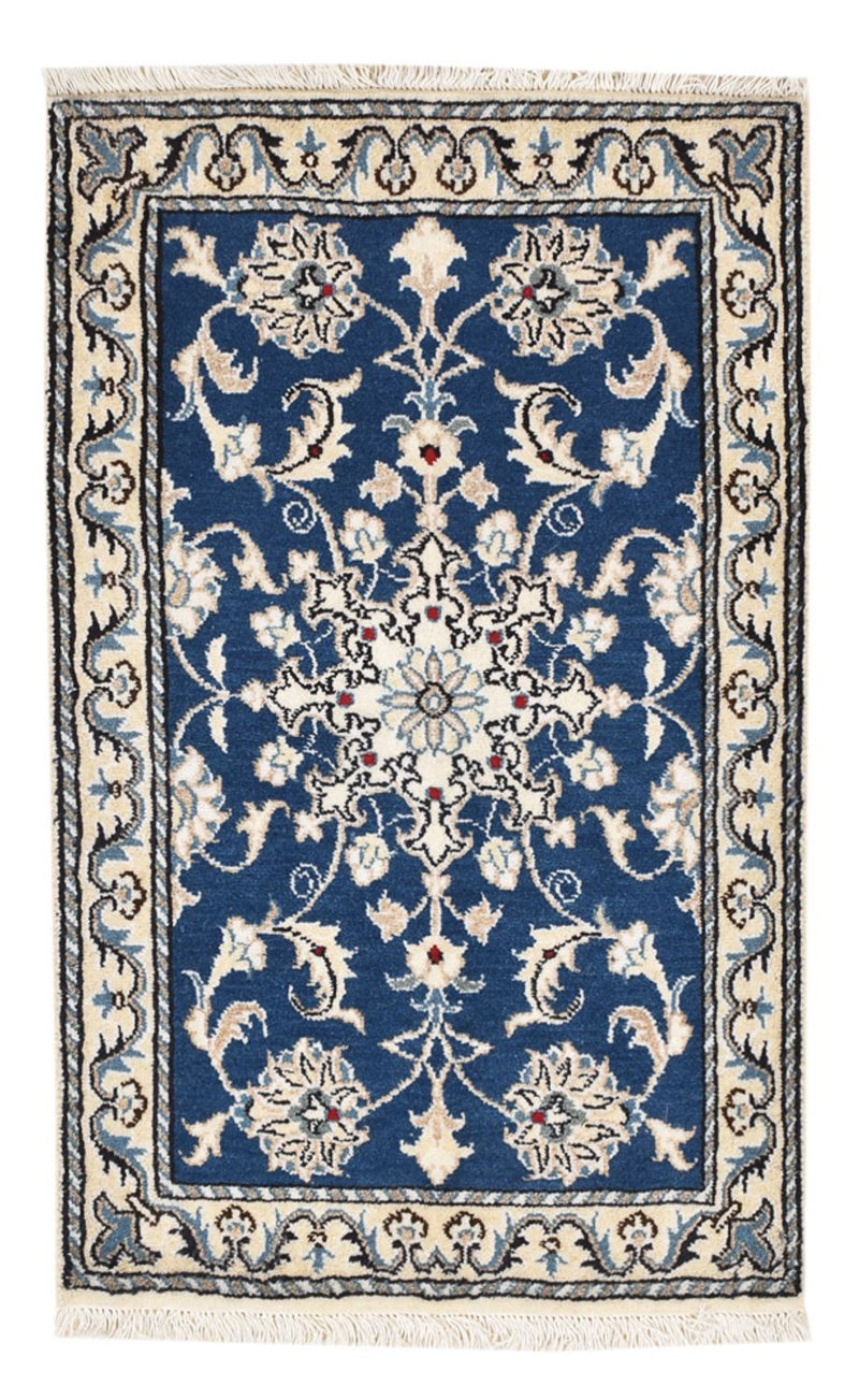 Perserteppich - Nain - 90 x 56 cm - blau