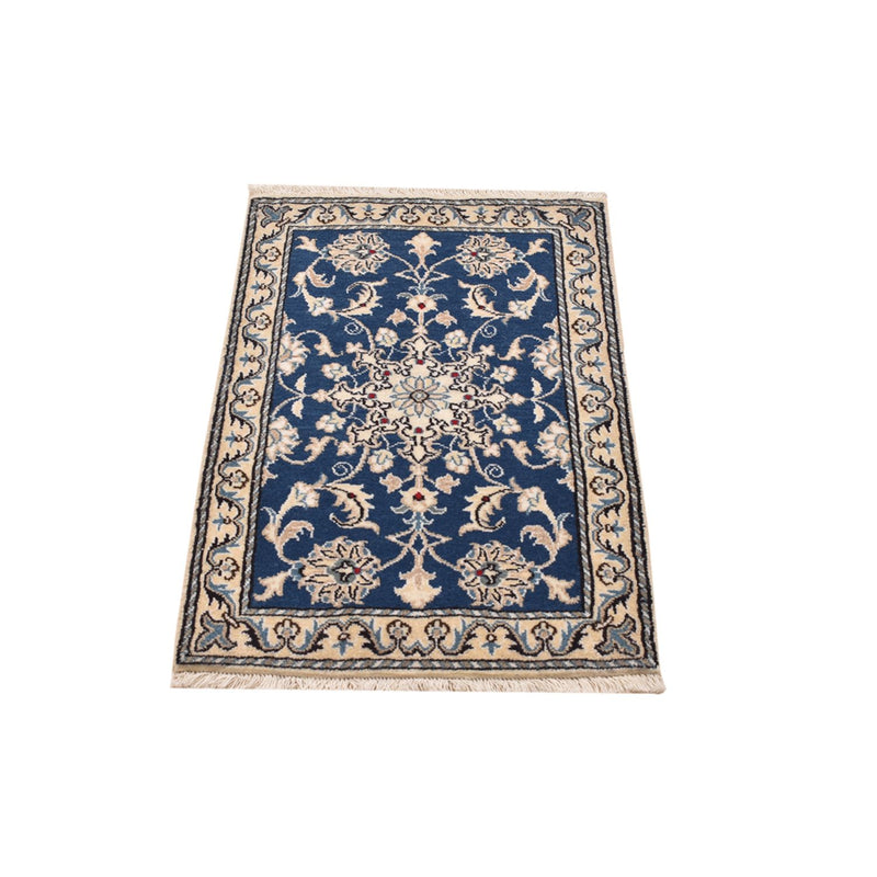 Perserteppich - Nain - 90 x 56 cm - blau