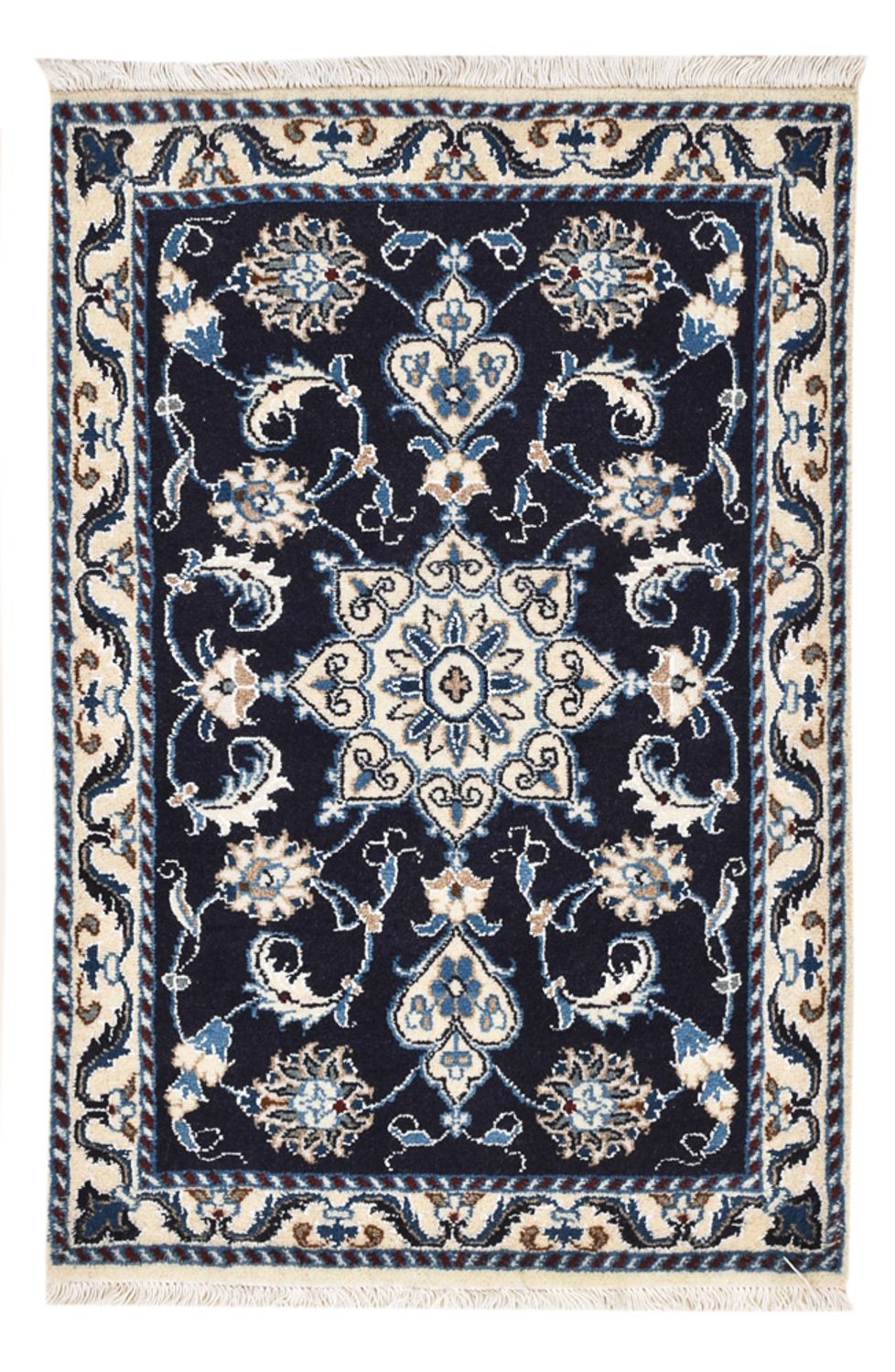 Perserteppich - Nain - 90 x 62 cm - dunkelblau