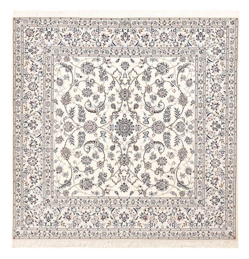 Perserteppich - Nain - Premium quadratisch  - 204 x 207 cm - hellgrau