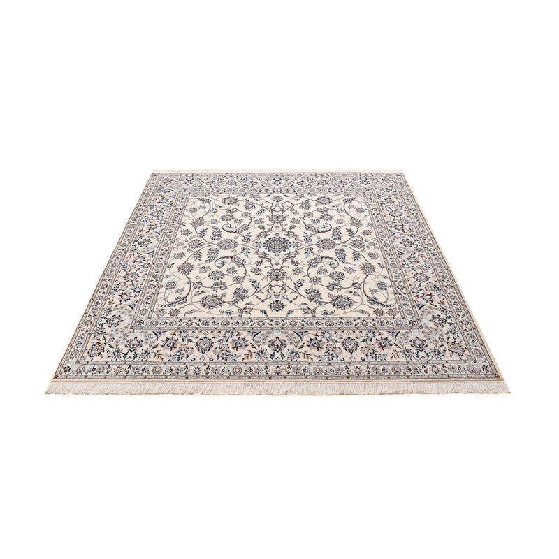 Perserteppich - Nain - Premium quadratisch  - 204 x 207 cm - hellgrau