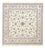 Perserteppich - Nain - Premium quadratisch  - 205 x 206 cm - hellgrau