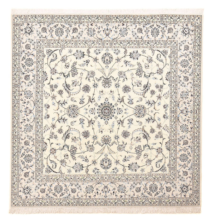 Perserteppich - Nain - Premium quadratisch  - 205 x 206 cm - hellgrau
