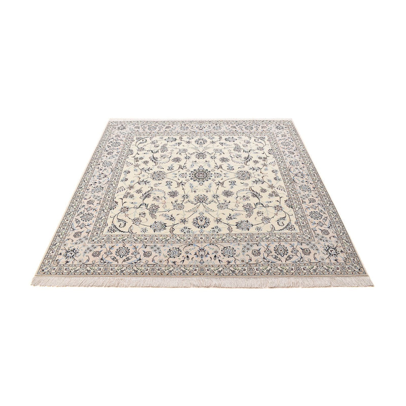 Perserteppich - Nain - Premium quadratisch  - 205 x 206 cm - hellgrau