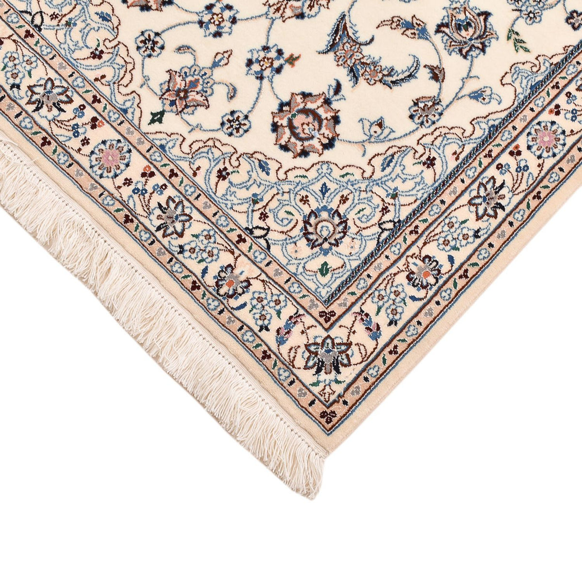 Perserteppich - Nain - Royal - 108 x 72 cm - hellgrau