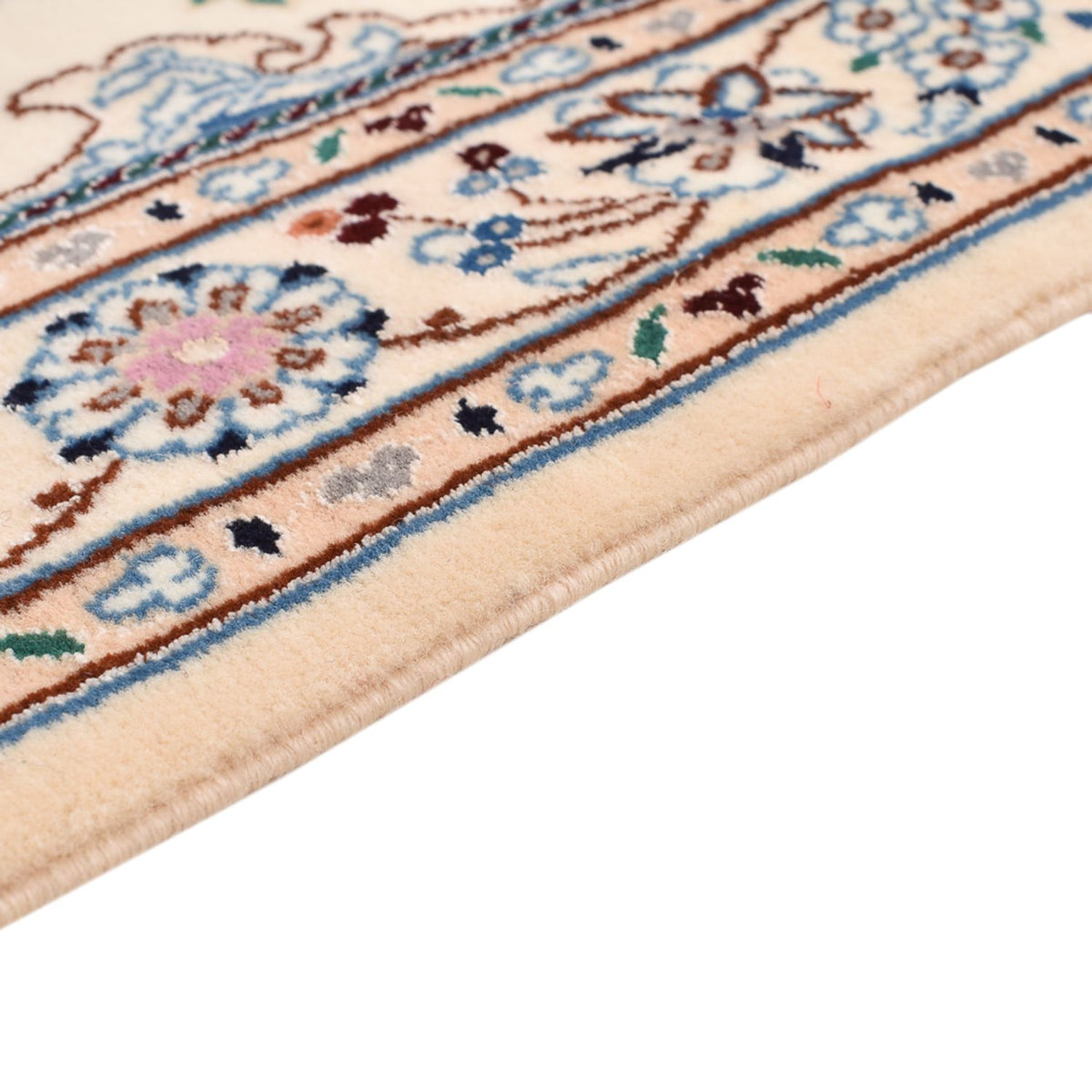 Perserteppich - Nain - Royal - 108 x 72 cm - hellgrau