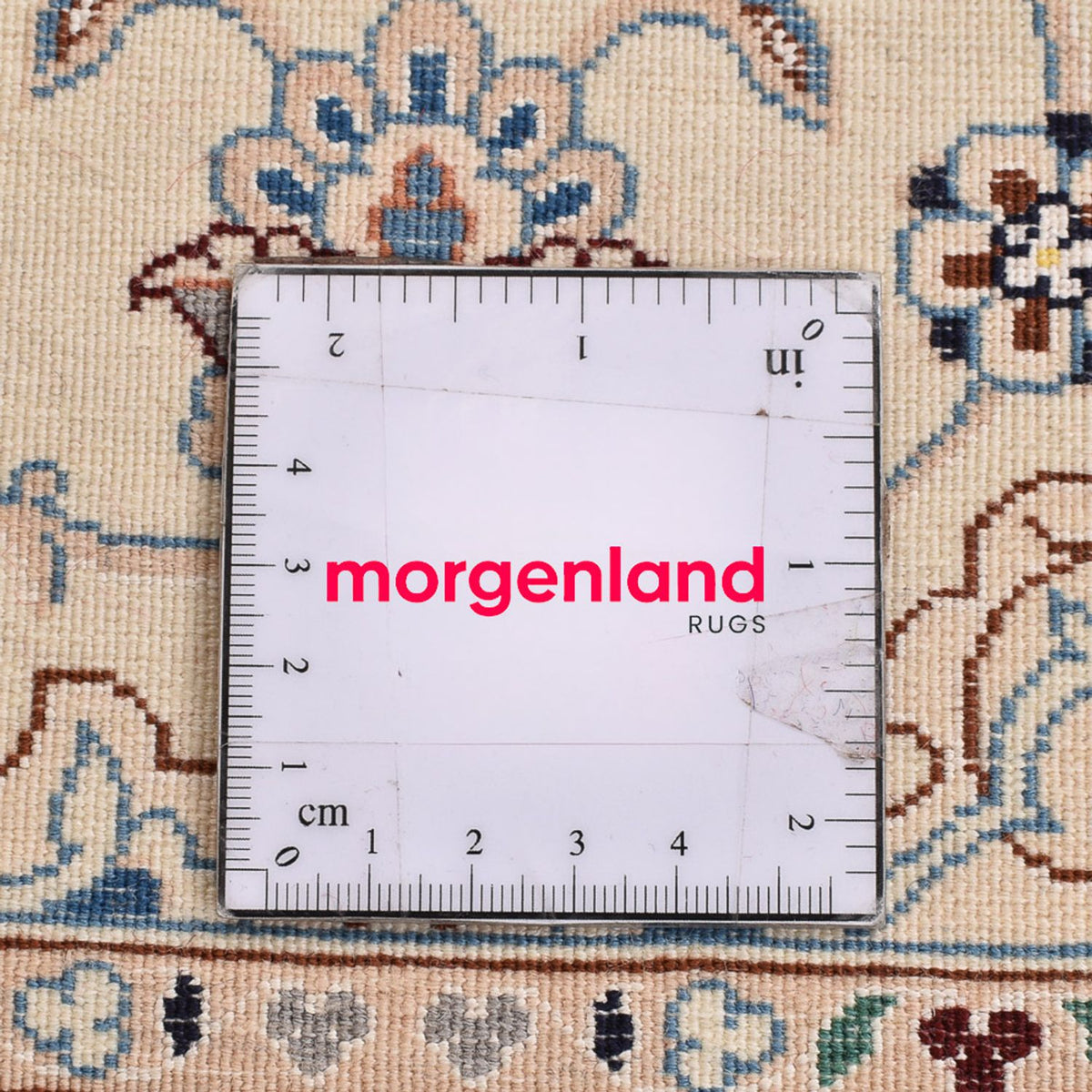 Perserteppich - Nain - Royal - 108 x 72 cm - hellgrau