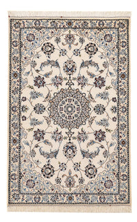 Tapis persan - Nain - Royal - 108 x 71 cm - gris clair