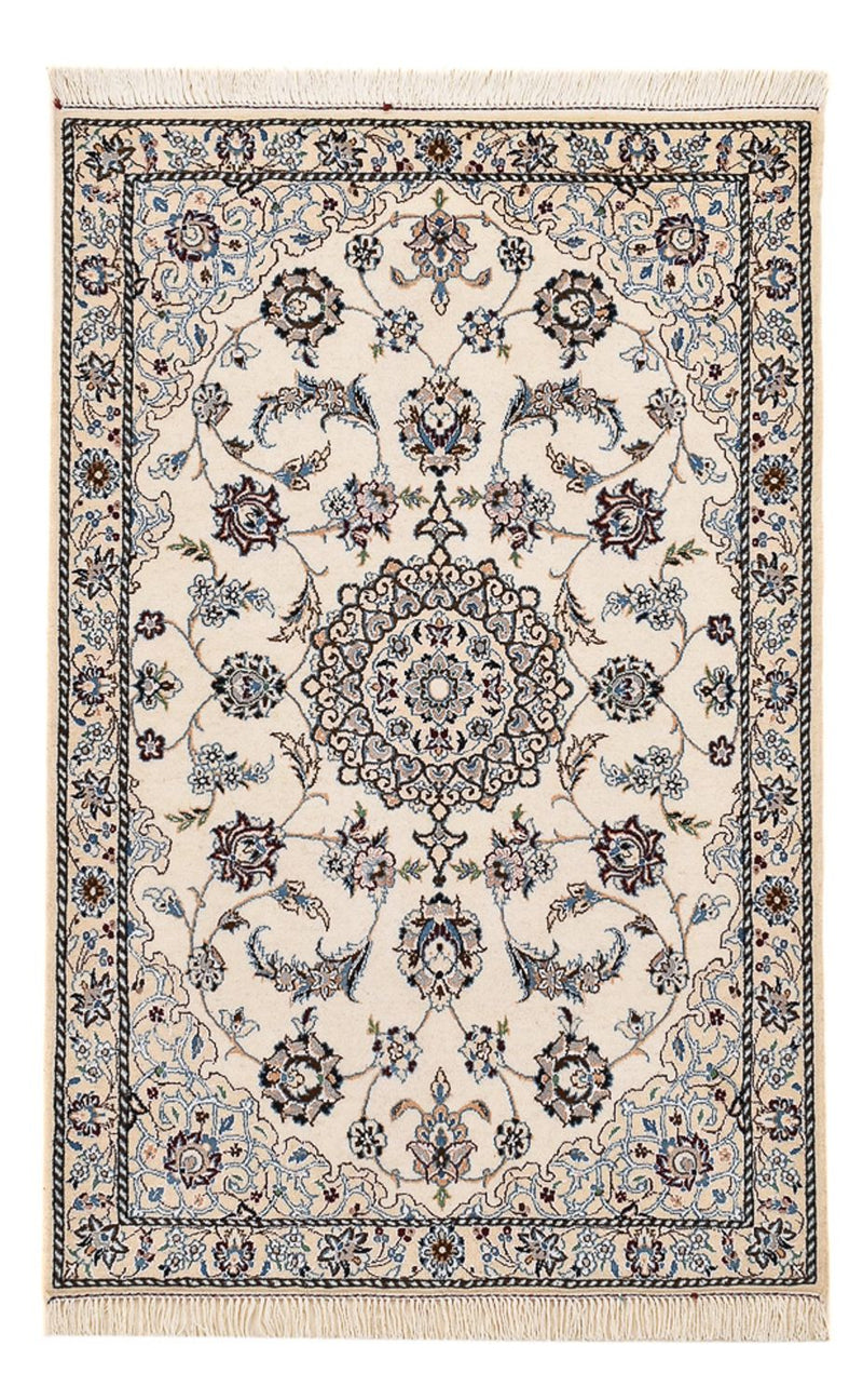 Perserteppich - Nain - Royal - 108 x 71 cm - hellgrau