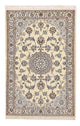 Perserteppich - Nain - Royal - 113 x 74 cm - hellgrau