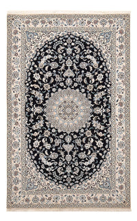 Tapis persan - Nain - Royal - 250 x 153 cm - bleu foncé