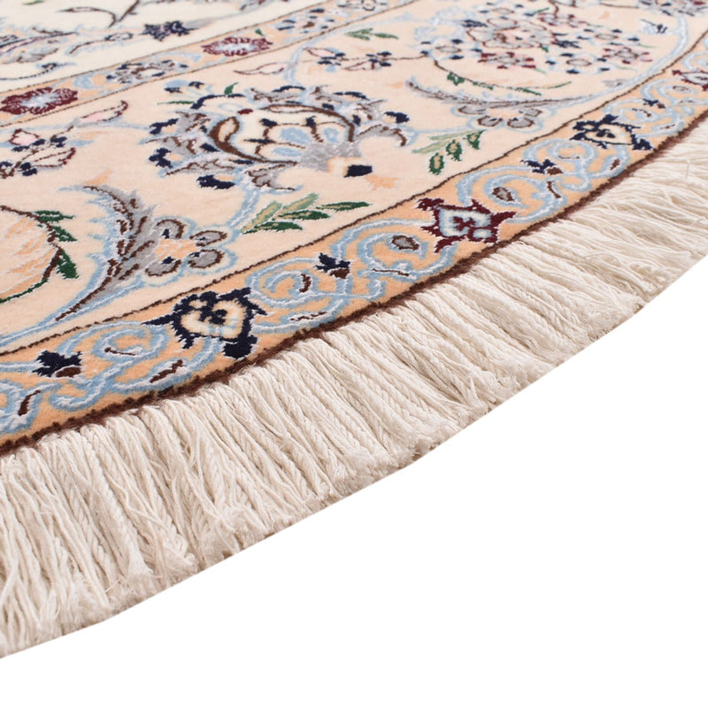 Perserteppich - Nain - Premium rund  - 252 x 252 cm - creme