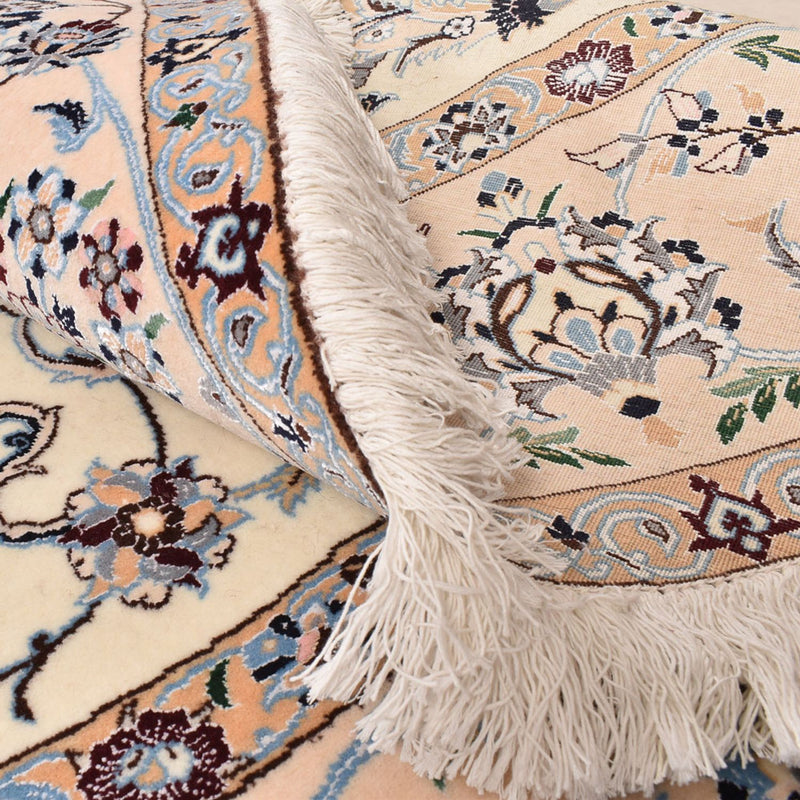 Perserteppich - Nain - Premium rund  - 252 x 252 cm - creme