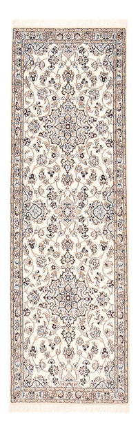 Tapis de couloir Tapis persan - Nain - Royal - 219 x 70 cm - blanc