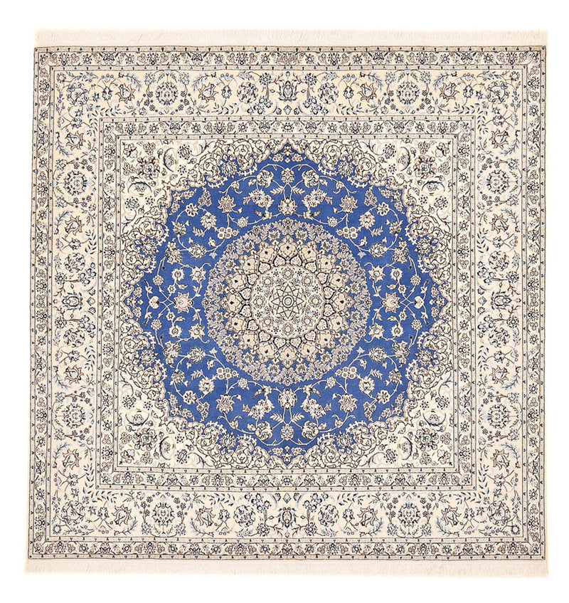 Perserteppich - Nain - Premium quadratisch  - 246 x 253 cm - blau