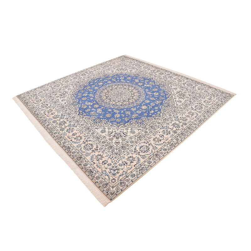 Perserteppich - Nain - Premium quadratisch  - 246 x 253 cm - blau