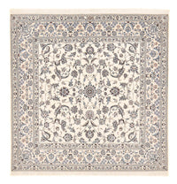 Tapis persan - Nain - Premium carré  - 212 x 212 cm - blanc