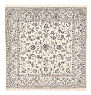 Perserteppich - Nain - Premium quadratisch  - 212 x 212 cm - weiß