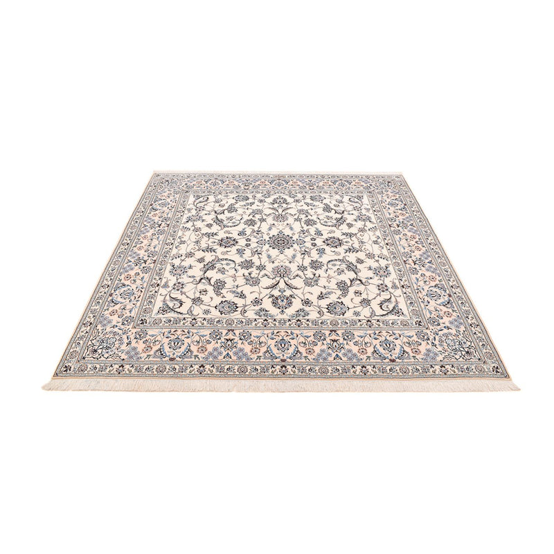 Perserteppich - Nain - Premium quadratisch  - 212 x 212 cm - weiß