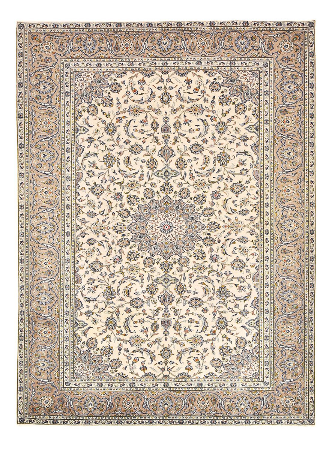 Perserteppich - Keshan - 345 x 250 cm - hellbeige