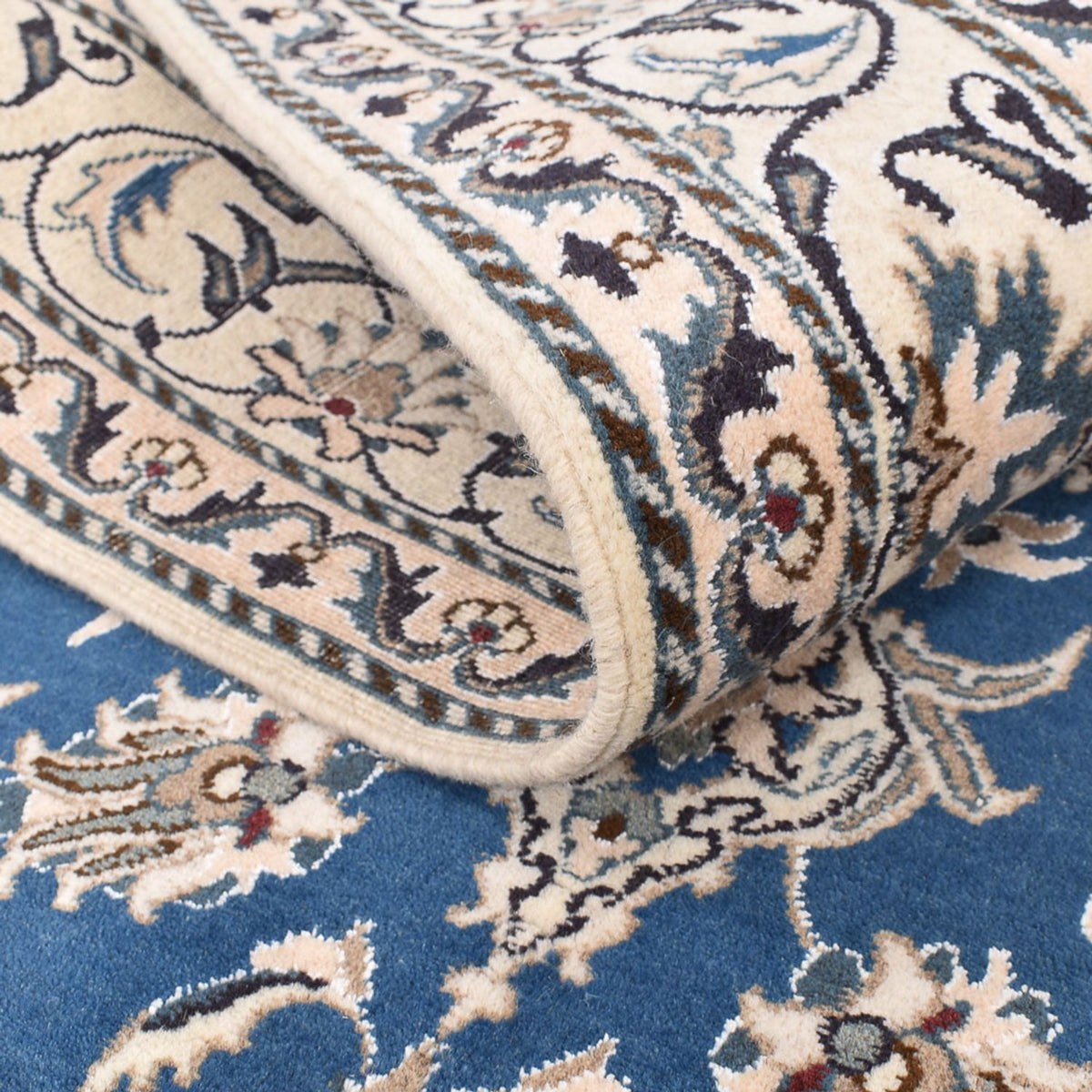 Perserteppich - Nain - 205 x 150 cm - blau