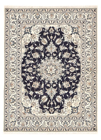 Tapis persan - Nain - 207 x 149 cm - bleu foncé